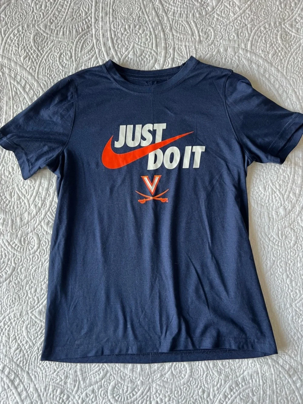 Nike Navy University of Virginia Kids' Dri-FIT Tee